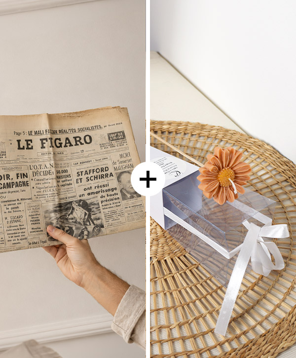 Journal + Bougie Fleur