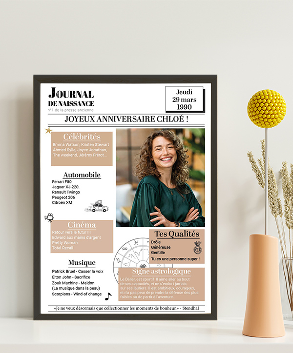 Affiche naissance - Moderne