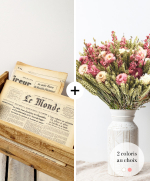 Journal & Bouquet de fleurs séchées