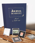 Journal & Pièces ou Timbres de l'année de naissance
