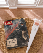 Magazine Rétro + Bougie Fleur