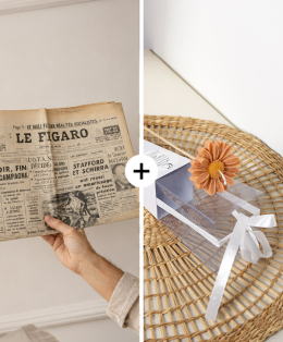 Journal + Bougie Fleur