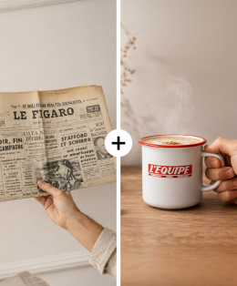 Journal & Mug L'équipe Vintage