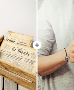 Coffret Papa - Journal + Bracelet Offert